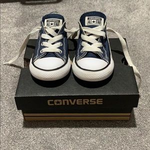 Toddler Boys Converse Sneakers, Canvas Navy